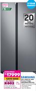 Samsung Side-By-Side Freezer Fridge RS62R5011M9/FA-647 Ltr