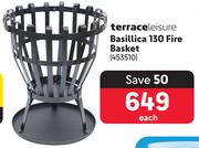 Terrace Leisure Basillica 130 Fire Basket-Each