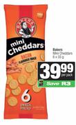 Bakers Mini Cheddars-6 x 33g Per Pack