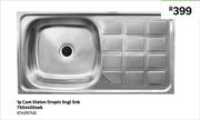 1 Pan Cam Stelo Drop In Single Sink 750 x 400 Seb 81499748