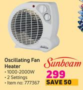 Sunbeam Oscillating Fan Heater