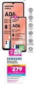 2 x Samsung Galaxy A06 Smartphone-On Red Flexi 160 + Promo 1GB Data