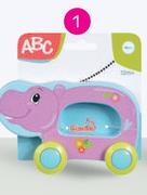 ABC Happy Push Animals 3 Assorted-Each