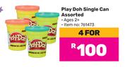 Play Doh Single Can Assorted-For 4