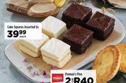 Cake Squares Assorted-6's Each