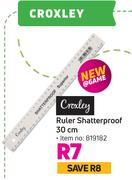 Croxley Ruler Shatterproof 30cm