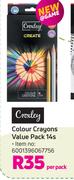 Croxley Colour Crayons Value Pack-14 Per Pack