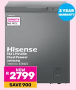Hisense 142L Metallic Chest Freezer H175CFS
