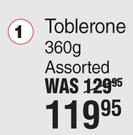 Toblerone Assorted-360g