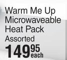 Warm Me Up Microwaveable Heat Pack Assorted-Each