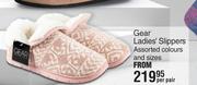 Gear Ladies Slippers Assorted Colours & Sizes-Per Pair