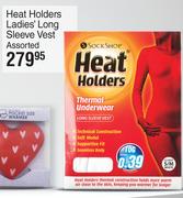 Heat Holders Ladies Long Sleeve Vest Assorted