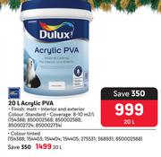 Dulux 20L Acrylic PVA