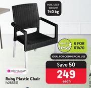 Contour Ruby Plastic Chair-For 6