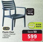 GSI Plastic Chair-For 6