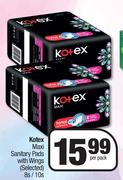 Kotex Maxi Sanitary Pads With Wings (Selected)-8s/10s Per Pack