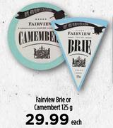 Fairview Brie Or Camembert-125g Each