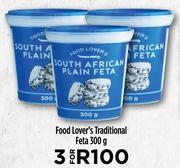 Food Lover's Traditional Feta-For 3 x 300g