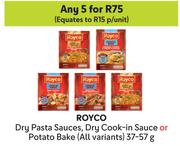 Royco Dry Pasta Sauces,Dry Cook In Sauce Or Potato Bake All Variants-For Any 5 x 37-57g