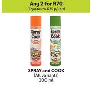 Spray & Cook All Variants-For Any 2 x 300ml