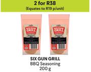 Six Gun Grill BBQ Seasoning-For Any 2 x 200g