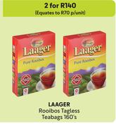 Laager Rooibos Tagless Teabags-For 2 x 160's