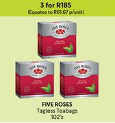 Five Roses Tagless Teabags-For 3 x 102's