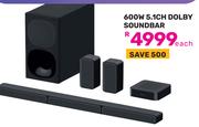 Volkano 600W 5.1Ch Dolby Soundbar-Each