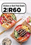 Chicken Or Beef Poke Bowls-For 2