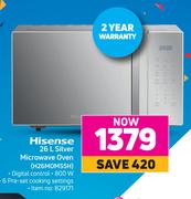 Hisense 26L Silver Microwave Oven H26MOMS5H