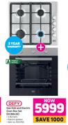 Defy Gas Hob & Electric Oven Box Set DCB843E