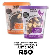 Food Lover's Snack Mix Tubbies Assorted-For 2 x 200g