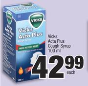 Vicks Acta Plus Cough Syrup-100ml Each