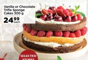 Vanilla Or Chocolate Trifle Sponge Cakes-300g Each