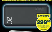 20K Fast Charging Powerbank Smart Power 20K mAh Punch Powerbank Or 20K Fast Charging Powerbank-Each
