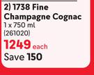 Remy Martin 1738 Fine Champagne Cognac-750ml