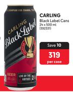 22Carling Black Label Cans-24 x 500ml Per Case