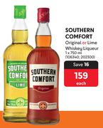 Southern Comfort Original Or Lime Whiskey Liqueur-750ml Each