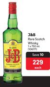 J&B Rare Scotch Whisky-750ml