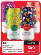 B&T Range Cans-24 x 440ml Per Case