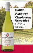 Haute Cabriere Chardonnay Unwooded-750ml