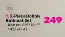 Always Home 2-Piece Bobble Bathmat Set