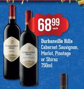 Durbanville Hills Cabernet Sauvignon, Merlot, Pinotage Or Shiraz-750ml Each