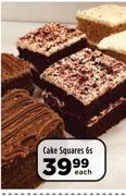 Cake Squares-6s Each