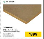 PG Bison Supawood 2.75m (l) x 1.83m (w) x 16mm (d)