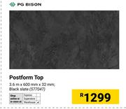 PG Bison Postform Top 3.6m x 600mm x 32mm