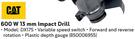 CAT 600W 13mm Impact Drill DX175-Each