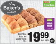 Freshline Assorted Dinner Rolls-12s Per Pack