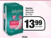 Stayfree Maxi Pads (Assorted)-8's/10's Pack Per Pack