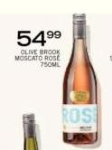 Olive Brook Moscato Rose-750ml